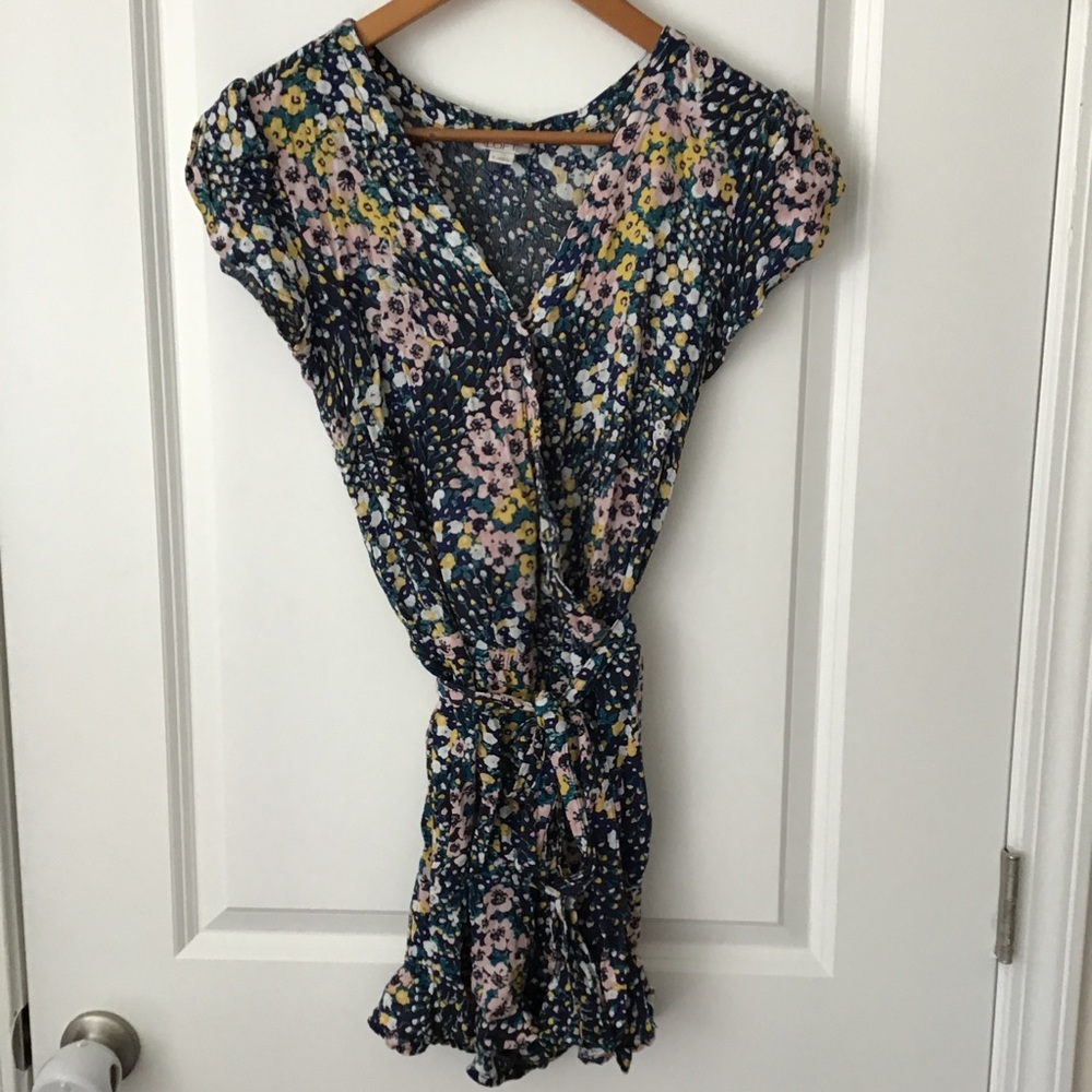 LOFT floral print romper